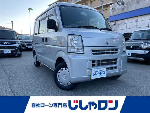 スズキ エブリイ PA 兵庫県 2014(平26)年 4.8万km シルキーシルバーメタリック 純正オーディオ/・CD/AM/FM/ベンチシート（後部座席）/フルフラットシート（後部座席）/両側スライドドア/純正合皮シート/ハロゲンヘッドライト/純正ラバーマット/純正フロアマット/純正１２インチホイール/パワーウィンドウ/電動格納ミラー/ドアバイザー/コインホルダー