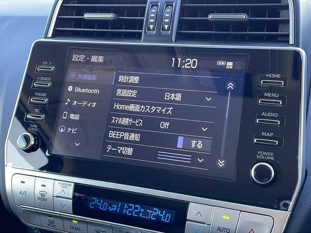 トヨタ ランドクルーザー プラド TX Lパッケージ 青森県 2023(令5)年 2.8万km アバンギャルドブロンズメタリック ワンオーナー/寒冷地仕様/純正メーカーナビ・フルセグTV/パノラミックビューモニター/黒革シート/前席エアシート・ヒーター/セーフティセンス/プリクラッシュセーフティ/レーダークルーズコントロール/レーンディパーチャーアラート/オートマチックハイビーム/OPブラインドスポットモニター/OPクリアランスソナー/ワイパーデアイサー/スマートキー一体式エンジンスターター/ビルトインETC2.0/LEDヘッドライト/LEDフォグランプ/リアフォグランプ/ブラックルーフレール/社外17インチアルミ夏タイヤ/純正17インチアルミスタッドレス車内/バッテリー2個