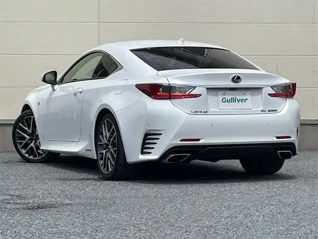 レクサス ＲＣ 300h Fスポーツ 茨城県 2015(平27)年 7.8万km ホワイトノーヴァガラスフレーク 純正ナビ/Bluetooth接続/フルセグTV/DVD再生機能/USB入力端子/前方ドライブレコーダー/レーダークルーズコントロール/電動革温冷席/ハンドルヒーター/D＋N席シートヒーター/D＋N席エアシート/D＋N席パワーシート/カーテンエアバック/プリクラッシュセーフティ/LEDヘッドライト/純正アルミホイール/ETC