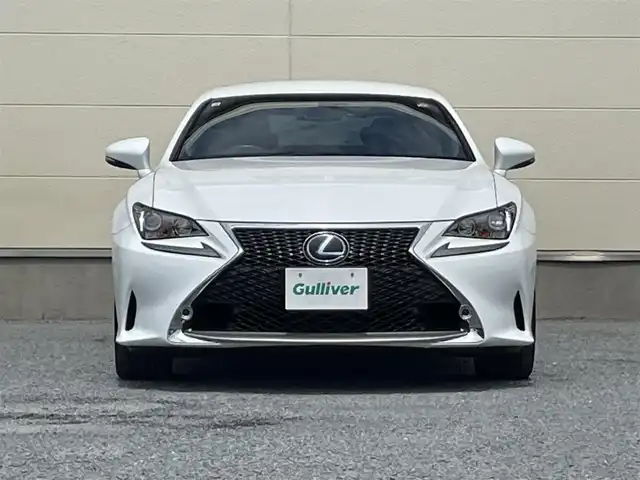 レクサス ＲＣ 300h Fスポーツ 茨城県 2015(平27)年 7.8万km ホワイトノーヴァガラスフレーク 純正ナビ/Bluetooth接続/フルセグTV/DVD再生機能/USB入力端子/前方ドライブレコーダー/レーダークルーズコントロール/電動革温冷席/ハンドルヒーター/D＋N席シートヒーター/D＋N席エアシート/D＋N席パワーシート/カーテンエアバック/プリクラッシュセーフティ/LEDヘッドライト/純正アルミホイール/ETC