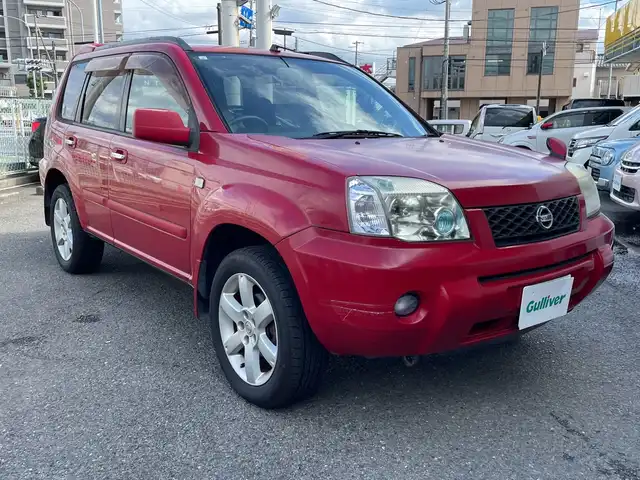 日産 エクストレイル S ドライビングギア 神奈川県 2007(平19)年 8.7万km バーニングレッド ワンオーナー/パートタイム4WD/HIDヘッドライト/フォグランプ/キーレスキー/スペアキー/電動格納ミラー/ETC/リアルーフスポイラー/保証書/取扱説明書