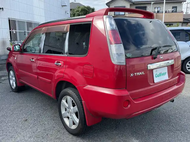 日産 エクストレイル S ドライビングギア 神奈川県 2007(平19)年 8.7万km バーニングレッド ワンオーナー/パートタイム4WD/HIDヘッドライト/フォグランプ/キーレスキー/スペアキー/電動格納ミラー/ETC/リアルーフスポイラー/保証書/取扱説明書