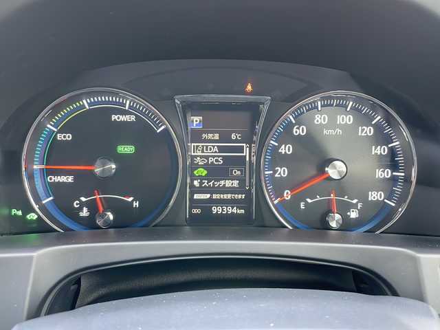 トヨタ クラウン ハイブリッド アスリートS Four J フロンティア 青森県 2016(平28)年 10万km プレシャスブラックパール 4WD/寒冷地仕様/純正SDナビ・フルセグTV/CD・DVD・Bluetooth・SD・USB・AUX/OPパノラミックビューモニター/ハーフレザーシート/前席パワーシート・シートヒーター/ステアリングヒーター/プリクラッシュセーフティ/レーンディパーチャーアラート/レーダークルーズコントロール/オートマチックハイビーム/OPクリアランスソナー/前後ドライブレコーダー/スマートキー一体式エンジンスターター/ワイパーデアイサー/ビルトインETC/LEDヘッドライト/LEDフォグランプ/社外車高調（RSR）/社外エアロ（M’z SPEED）/社外マフラー（M’z SPEED）/社外20インチアルミ（weds LEONIS）/スペアキー/保証書・取説書