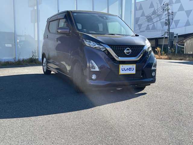 日産 デイズ ハイウェイスターX 福島県 2020(令2)年 3.9万km プレミアムパープルP (株)IDOMが運営する【じしゃロンいわき店】の自社ローン対象車両になります。こちらは現金ご利用時の価格です。自社ローンご希望の方は別途その旨お申付け下さい。//登録時38632km/LEDヘッドライト/純正フォグ/純正アルミ14インチ/純正ナビ・TV/　CD/DVD/BT/フルセグ/アラウンドビュー/インテリジェンスキー/電動格納ミラー/ミラーウィンカー/ヘッドライトレベライザー/ドアバイザー/純正フロアマット/ETC