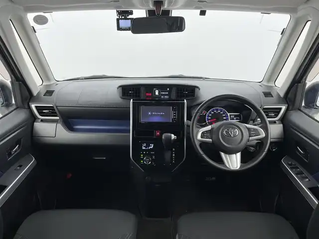 トヨタ ルーミー カスタムG S 富山県 2018(平30)年 5万km レーザーブルークリスタルシャイン 4WD/衝突軽減ブレーキ/社外前後ドラレコ（ZDR-015）/両側パワースライドドア/社外ナビ（CN-RE04WD）/　　ーーCD、DVD、bluetooth、MSV（SD）/フルセグTV/バックカメラ/リアコーナーセンサー/ETC/LED、フォグ/スマートキー＋プッシュスタート/純正マット・バイザー/クルーズコントロール/スペアキー