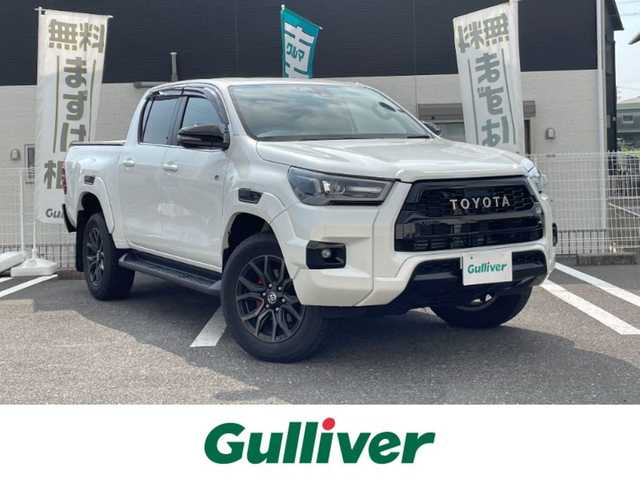 トヨタ ハイラックス Z GRスポーツ 三重県 2024(令6)年 0.8万km プラチナホワイトパールマイカ 登録時7300km/ワンオーナー/GR仕様ハーフレザーシート/荷台カバー（LADDERFRAME）/純正ナビ/（AM/FM/Bluetooth）/全方位カメラ/ETC2.0/ステアリングスイッチ/パドルシフト/レーダークルーズコントロール/オートライト/デジタルインナーミラー/アイドリングストップ/衝突軽減システム/レーンキープアシスト/コーナーセンサー/先行車発進お知らせ機能/純正フロアマット/プッシュスタート/スペアキー