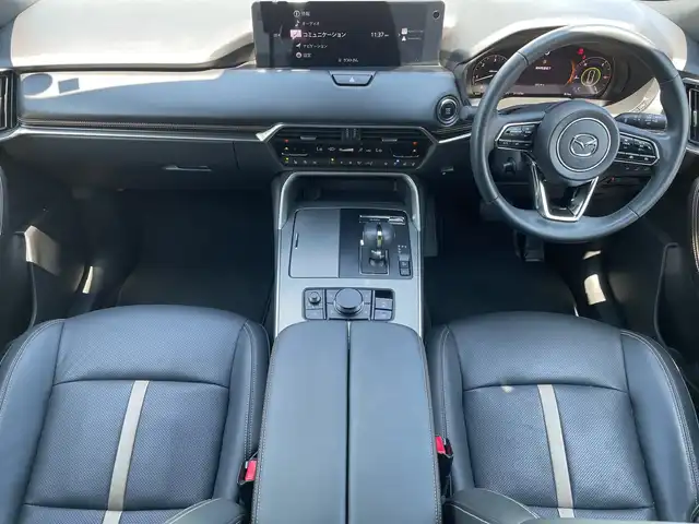 マツダ ＣＸ－６０ XD HV エクスクルーシブスポーツ 神奈川県 2022(令4)年 3.2万km ロジウムホワイトプレミアムメタリック 純正12.3インチナビゲーション/マツダコネクト/フルセグTV/AppleCarPlay/AndoroidAuto/USB(タイプC)/Bluetooth/ボーズサウンドシステム/バックカメラ/全周囲カメラ/本革シート/メモリー付きパワーシート/シートヒーター/エアーシート/ハンドルヒーター/パワーバックドア/前後ドライブレコーダー/スマートブレーキサポート/レーンキープアシスト/レーダークルーズコントロール/ブラインドスポットモニター/トラクションコントロールシステム/純正アルミホイール/ETC