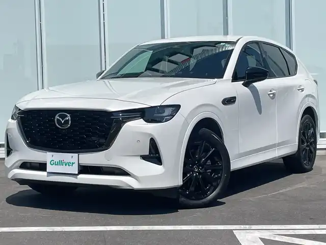 マツダ ＣＸ－６０ XD HV エクスクルーシブスポーツ 神奈川県 2022(令4)年 3.2万km ロジウムホワイトプレミアムメタリック 純正12.3インチナビゲーション/マツダコネクト/フルセグTV/AppleCarPlay/AndoroidAuto/USB(タイプC)/Bluetooth/ボーズサウンドシステム/バックカメラ/全周囲カメラ/本革シート/メモリー付きパワーシート/シートヒーター/エアーシート/ハンドルヒーター/パワーバックドア/前後ドライブレコーダー/スマートブレーキサポート/レーンキープアシスト/レーダークルーズコントロール/ブラインドスポットモニター/トラクションコントロールシステム/純正アルミホイール/ETC