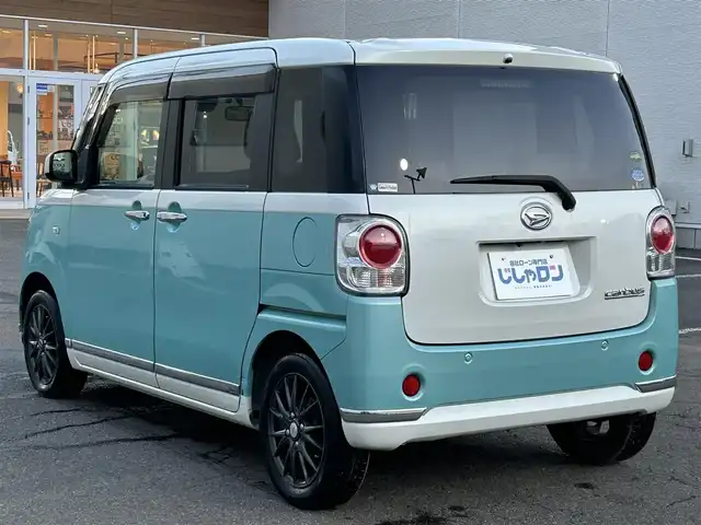 ダイハツ ムーヴ キャンバス X メイクアップ SA Ⅱ 福島県 2016(平28)年 11.8万km パールホワイトⅢ/ファインミントメタリック 2トーン (株)IDOMが運営する【じしゃロン福島店】の自社ローン専用車両になります。こちらは現金またはオートローンご利用時の価格です。自社ローンご希望の方は別途その旨お申付け下さい/純正ナビ/バックカメラ/TV/CD/AM/FM/ドアバイザー/ETC/ステアリングリモコン/プッシュスタート/オートエアコン/コーナーセンサー/積み込み冬タイヤ（２０２２年式・純正ホイールキャップ付き）/禁煙車