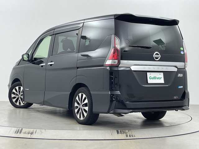 日産 セレナ ハイウェイスター Vセレクション 埼玉県 2018(平30)年 8.6万km ダイヤモンドブラック フリップダウンモニター　/純正ナビ　/全方位カメラ　/両側パワースライドドア　/ビルトインＥＴＣ　/コーナーセンサー　/衝突軽減ブレーキ　/クルーズコントロール　/横滑り防止措置　/駐車支援　/アイドリングストップ/革巻きハンドル/純正フロアマット