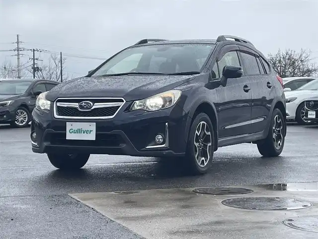 スバル インプレッサ ＸＶ 2．0i－L アイサイト 山形県 2015(平27)年 4.4万km ダークブルーパール 4WD/衝突軽減/純正SDナビ/　　【CD/DVD/BT/フルセグ】/バックカメラ/レーダークルーズコントロール/HIDヘッドライト/純正17インチアルミホイール/ルーフレール/ステアリングスイッチ/電動格納ウィンカーミラー/アイドリングストップ/ブラインドスポットモニター/スマートキー/ETC