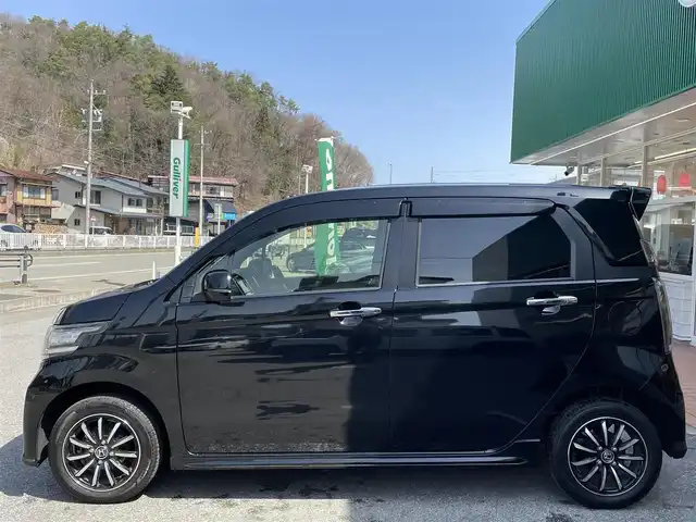 ホンダ Ｎ ＷＧＮ カスタム G SSパッケージ 秋田県 2018(平30)年 6.2万km クリスタルブラックパール 社外ナビ/AM FM CD TV BT AUX /バックカメラ/ハーフレザーシート/シートヒーター/純正フロアマット/衝突軽減ブレーキ/カーテンエアバック/社外スタッドレスタイヤ付き/ドアバイザー/ウインカーミラー