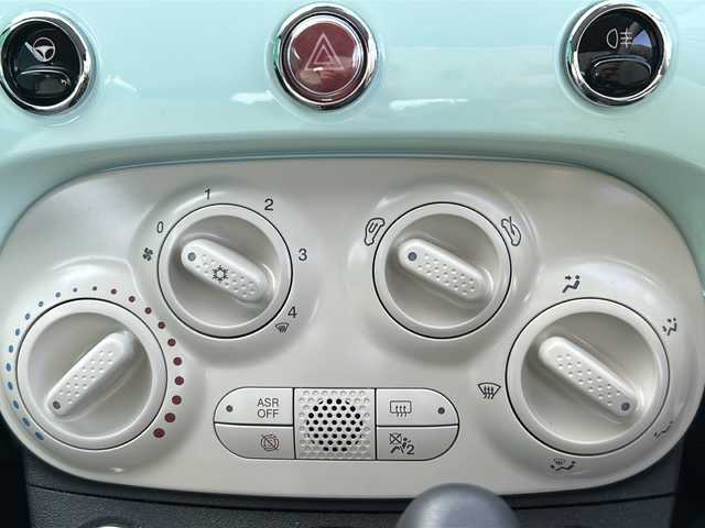 フィアット ５００ 1．2 ポップ 茨城県 2021(令3)年 1.3万km LATTE MENTA 禁煙車/純正ナビ/Bluetooth搭載/社外カメラ/純正ホイール/14インチアルミホール/エアバック/カーテンエアバック/走行距離少/USB入力端子/AC/ETC/横滑り防止機能