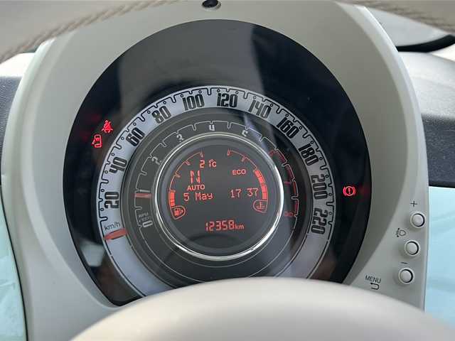 フィアット ５００ 1．2 ポップ 茨城県 2021(令3)年 1.3万km LATTE MENTA 禁煙車/純正ナビ/Bluetooth搭載/社外カメラ/純正ホイール/14インチアルミホール/エアバック/カーテンエアバック/走行距離少/USB入力端子/AC/ETC/横滑り防止機能