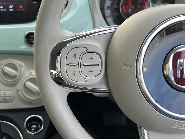 フィアット ５００ 1．2 ポップ 茨城県 2021(令3)年 1.3万km LATTE MENTA 禁煙車/純正ナビ/Bluetooth搭載/社外カメラ/純正ホイール/14インチアルミホール/エアバック/カーテンエアバック/走行距離少/USB入力端子/AC/ETC/横滑り防止機能