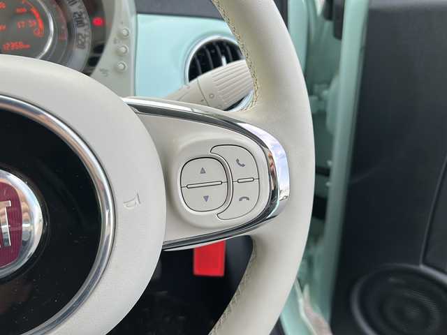 フィアット ５００ 1．2 ポップ 茨城県 2021(令3)年 1.3万km LATTE MENTA 禁煙車/純正ナビ/Bluetooth搭載/社外カメラ/純正ホイール/14インチアルミホール/エアバック/カーテンエアバック/走行距離少/USB入力端子/AC/ETC/横滑り防止機能
