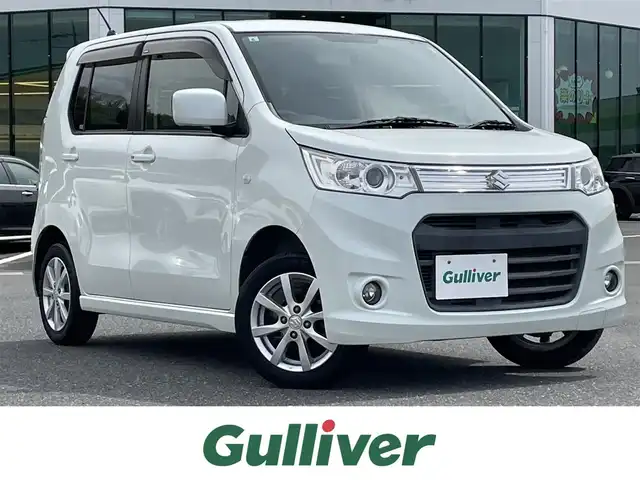 スズキ ワゴンＲ スティングレー X 島根県 2013(平25)年 5.4万km パールホワイト 社外ナビ/CD/DVD/DTV/Bluetooth/バックカメラ/スマートキー/プッシュスタート /ETC/純正アルミホイール/オートライト/純正フロアマット/ドアバイザー