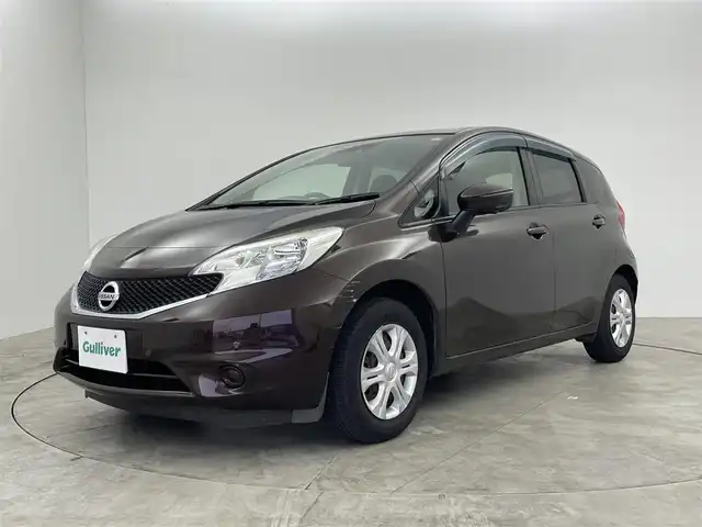 日産 ノート X 群馬県 2016(平28)年 3.9万km インペリアルアンバーP 純正ナビ　全方位　衝突軽減システム　横滑り防止　アイドリングストップ　レーンアシスト　障害物センサー　ドライブレコーダー　ＥＴＣ　エアコン　スマートキー　プッシュスタート　禁煙車