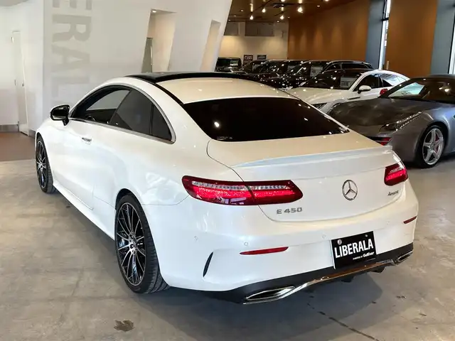 メルセデス・ベンツ Ｅ４５０ 4マチック クーペ スポーツ 道央・札幌 2018(平30)年 4.4万km ダイヤモンドホワイト ダイヤモンドホワイト/エクスクルーシブパッケージ/　・パノラミックスライディングルーフ/　・Burmesterサラウンドサウンド/　・エアバランスパッケージ/レーダーセーフティパッケージ/360°カメラ/ヘッドアップディスプレイ/本革シート/シートヒーター/シートベンチレーション/マッサージシート/マルチビームLEDヘッドライト/アダプティブハイビームアシストプラス/AIR BODY CONTROLサスペンション/パワーテールゲート