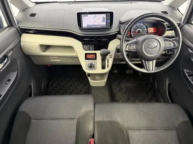 ダイハツ ムーヴ X リミテッドⅡ SAⅢ 愛知県 2021(令3)年 3.6万km 紺 スマートアシスト/純正ナビ（Bluetooth・CD・DVD・USB）/前後ドライブレコーダー/バックカメラ/シートヒーター/ステアリングリモコン/LEDヘッドライト/オートマチックハイビーム/革巻きハンドル