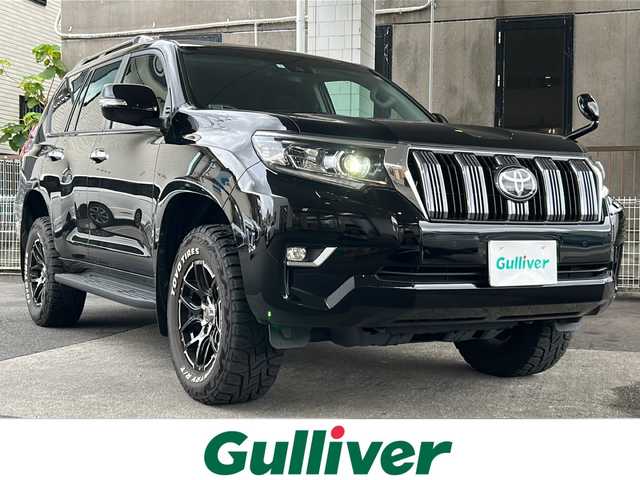 トヨタ ランドクルーザー プラド TX 徳島県 2023(令5)年 3.9万km ブラック ワンオーナー /サンルーフ/7インチ純正SDナビ/(NSZT-W68T)/CD/DVD再生機能/Bluetooth /バックカメラ /ＬＥＤヘッドライト /フロントフォグランプ/ウィンカーミラー /電動格納ミラー/ヘッドライトウォッシャー/オールオートウィンドウ/ルーフレール /クルコン追従有 /レーンキープアシスト/純正ドラレコ(前方のみ) /MUD VANCE17インチAW  /サイドステップ /Wエアバッグ/カーテンエアバッグ