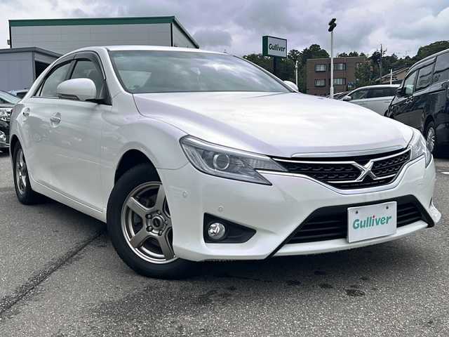 トヨタ マークＸ 250G Four 石川県 2014(平26)年 7万km ホワイトパールクリスタルシャイン 4WD/インテリジェントパーキングアシスト/・クリアランスソナー/・コーナーセンサー/純正ＨＤＤナビ/【Bluetooth・フルセグTV・CD・DVD・AUX】/USB入力端子/バックカメラ　/キセノンヘッドライト/・フォグランプ/・オートライト/パワーシート　/エンジンプッシュスタート/・スマートキー/・スペアキー/ドライブレコーダー　/電動格納ミラー/ビルトインETC/サマータイヤ車載/保証書/取扱説明書