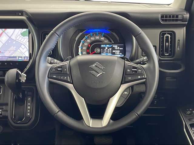 スズキ ハスラー タフワイルド・ターボ 秋田県 2025(令7)年 0.3万km オフブルーメタリック/ブラック 2トーン ４WD/純正ナビ 【AM/FM/CD/DVD/BT】/ワンオーナー /フルセグTV /全方位カメラ  /プッシュスタート/ LEDヘッドライト　/クルーズコントロール　/セーフティサポート /パドルシフト　/純正AW /横滑り防止装置　/レーンキープアシスト　/コーナーセンサー /衝突被害軽減システム/ルーフレール/純正AW/前席シートヒーター/純正フロアマット/USBポート/オートエアコン /スマートキー/スペアキー有り/アイドリングストップ/保証書
