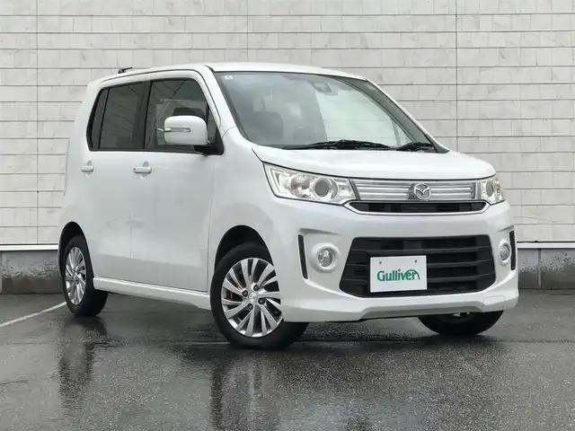 マツダ フレア カスタムスタイル HS 富山県 2014(平26)年 7.9万km クリスタルホワイトP 純正ナビ/フルセグTV/Bluetooth/ドライブレコーダー/衝突被害軽減ブレーキ/プッシュスタート/スマートキー/シートヒーター/ステアリングスイッチ/アイドリングストップ/横滑り防止装置/フォグランプ/オートライト/ETC