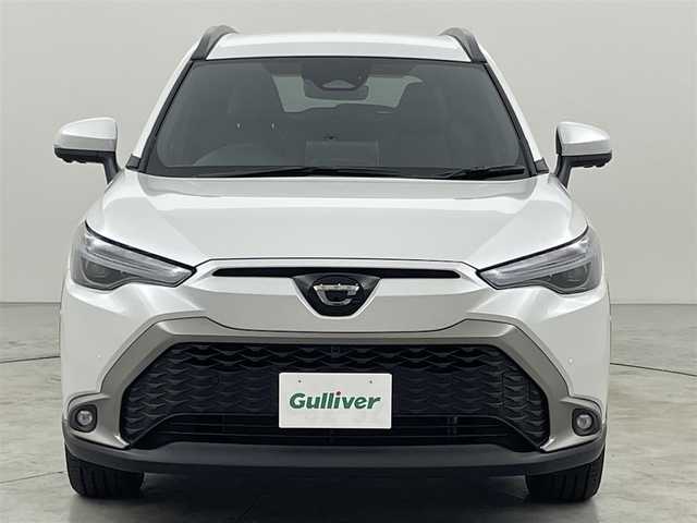 トヨタ カローラ クロス ハイブリッド Z 福岡県 2025(令7)年 0.1万km未満 プラチナホワイトパールマイカ 登録済未使用車　/純正ナビ（フルセグＴＶ）　/全方位カメラ　/ＥＴＣ２．０　/ＡＣＣ　/障害物センサー　/ＰＣＳ　/ＬＤＡ　/ＢＳＭ　/ＰＫＳＢ　/パーキングアシスト　/シートヒーター　/パワーバックドア　/ハーフレザーシート