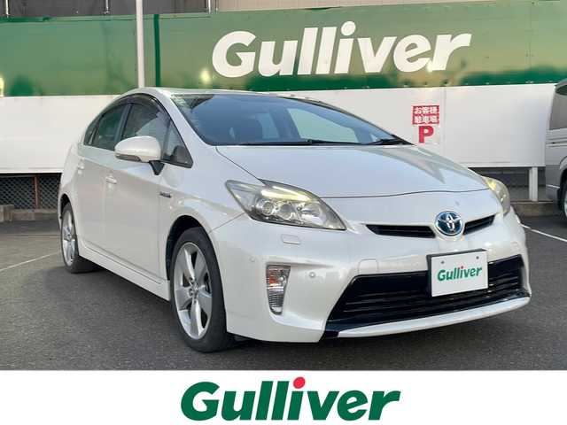 トヨタ プリウス S ツーリングセレクション 福島県 2013(平25)年 7.8万km ホワイトパールクリスタルシャイン 〇純正ナビ/〇地上デジタルTV/〇バックカメラ/〇ビルトインＥＴＣ/○クリアランスソナー/○ＬＥＤヘッドランプ/〇フォグランプ/○オートライト/○純正１７インチアルミホイール/○オートエアコン/○スマートエントリー/○禁煙車