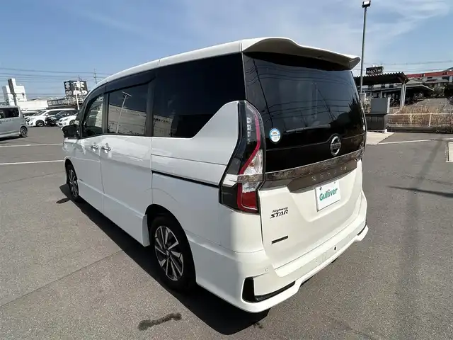 日産 セレナ ハイウェイスター V 岡山県 2021(令3)年 7.1万km ブリリアントホワイトパール 純正ナビ　MM521D-L/(AM/FM/CD/DVD/TV/BT)/両側パワースライドドア/全方位モニター/衝突軽減/レーンキープアシスト/レーダークルーズコントロール/オートライト/電動Pブレーキ/ブレーキングホールド/プッシュスタート/ドライブレコーダー/ETC/シートヒーター/ステアリングヒーター/純正16インチアルミホイール/純正フロアマット