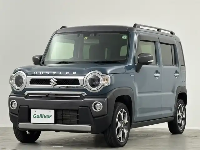 スズキ ハスラー Jスタイル Ⅱ 埼玉県 2022(令4)年 2.9万km デニムブルー ガンメタリック 2トーン ワンオーナー　純正9インチナビ　フルセグ　全方位カメラ　ETC2.0　デュアルブレーキサポート　レーダークルーズ　シートヒーター　LEDオートライト　クリアランスソナー　純正AW15インチ　スペアキー
