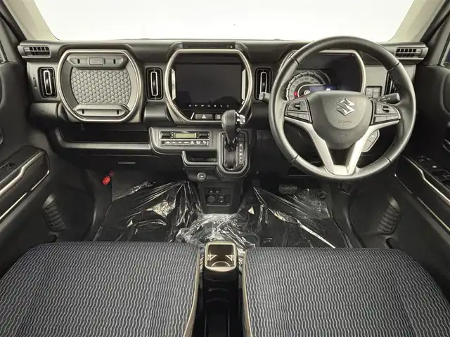 スズキ ハスラー Jスタイル Ⅱ 埼玉県 2022(令4)年 2.9万km デニムブルー ガンメタリック 2トーン ワンオーナー　純正9インチナビ　フルセグ　全方位カメラ　ETC2.0　デュアルブレーキサポート　レーダークルーズ　シートヒーター　LEDオートライト　クリアランスソナー　純正AW15インチ　スペアキー