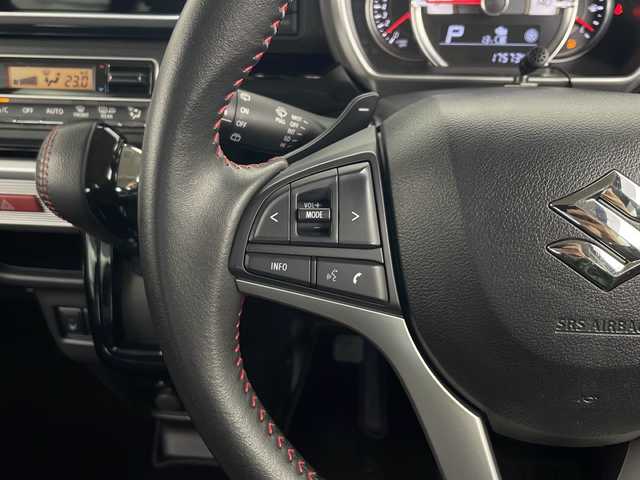 スズキ スペーシア カスタム HYBRID XS ターボ 秋田県 2020(令2)年 1.8万km ブルーイッシュブラックパール3 4WD/カロッツェリアディスプレイオーディオ　/ＡＭ／ＦＭ／Ｂｌｕｅｔｏｏｔｈ/両側パワースライドドア　/ヘッドアップディスプレイ　/全方位カメラ/スズキセーフティサポート/クルーズコントロール/LEDヘッドライト　/フォグランプ　/前席シートヒーター　/プッシュスタート/スペアキー　/ETC/フロアマット/純正アルミホイール/ハーフレザーシート/ワンオーナー/取扱説明書/保証書