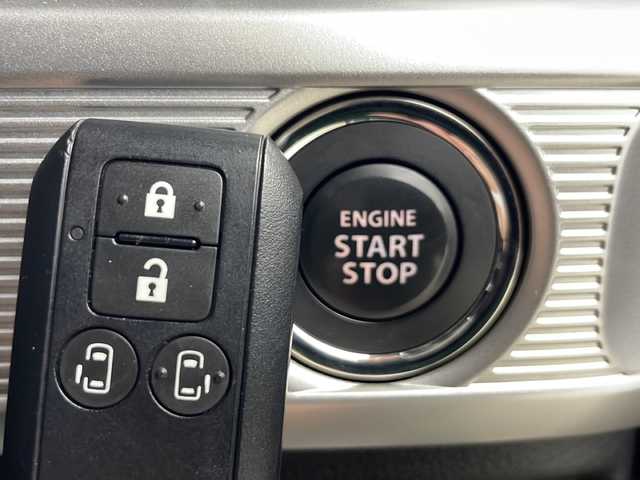 スズキ スペーシア カスタム HYBRID XS ターボ 秋田県 2020(令2)年 1.8万km ブルーイッシュブラックパール3 4WD/カロッツェリアディスプレイオーディオ　/ＡＭ／ＦＭ／Ｂｌｕｅｔｏｏｔｈ/両側パワースライドドア　/ヘッドアップディスプレイ　/全方位カメラ/スズキセーフティサポート/クルーズコントロール/LEDヘッドライト　/フォグランプ　/前席シートヒーター　/プッシュスタート/スペアキー　/ETC/フロアマット/純正アルミホイール/ハーフレザーシート/ワンオーナー/取扱説明書/保証書