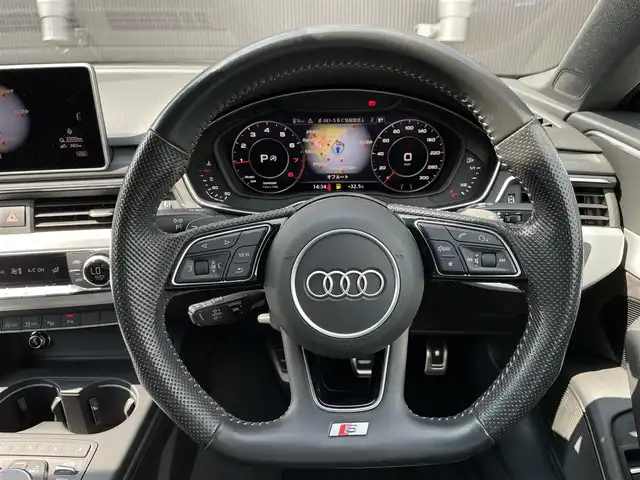 アウディ Ａ５ SB 45TFSIクワトロ スポーツ 長野県 2019(平31)年 5.7万km グレイシアホワイトメタリック ワンオーナー /Bang＆Olufsen /360°カメラ /ACC /サイドアシスト /マトリクスLED /バーチャルコックピット /MMIナビ /パークアシスト /パークエイド /パワーシート /シートヒーター