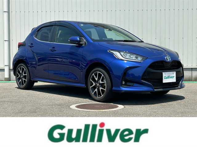 トヨタ ヤリス ハイブリッド Z 富山県 2020(令2)年 6.8万km ダークブルーマイカM 4WD/クリアランスソナー/レーダークルーズコントロール/リヤクロストラフィックオートブレーキ/RSA（ロードサインアシスト）/レーンキープアシスト/オートマチックハイビーム/衝突被害軽減システム/横滑り防止装置/盗難防止装置/ディーラーOPナビ/フルセグTV/Bluetooth/バックカメラ/ビルトインETC/シートヒーターD＋N席/ドライブレコーダー