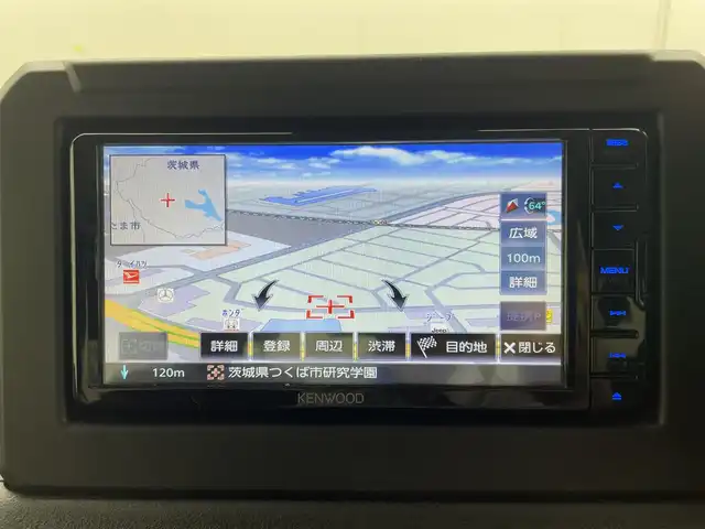 スズキ ジムニー シエラ JC 茨城県 2024(令6)年 0.9万km ミディアムグレー 社外ナビ/フルセグ視聴可/Bluetooth接続/ETC/バックカメラ/ダウンヒルアシストコントロール/クルコン/DVD再生可/シートヒーター（D＋N席）/純正AW