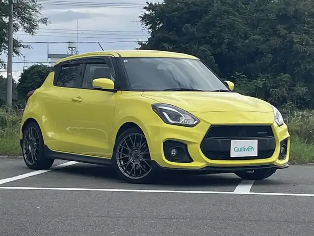 スズキ スイフト スポーツ 福島県 2019(平31)年 7.7万km チャンピオンイエロー 社外ナビ/BT、MSV、フルセグTV/スマートキー/プッシュスタート/ETC/クルーズコントロール/ドライブレコーダー/純正フロアマット/運転席シートヒーター/オートライト/純正17インチAW車載