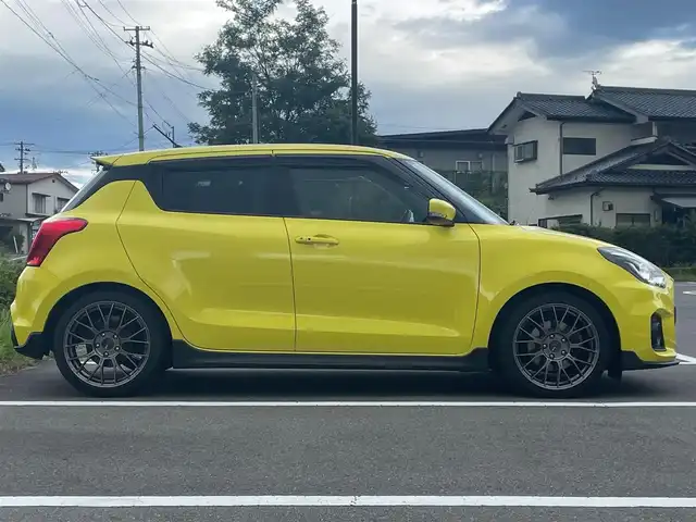 スズキ スイフト スポーツ 福島県 2019(平31)年 7.7万km チャンピオンイエロー 社外ナビ/BT、MSV、フルセグTV/スマートキー/プッシュスタート/ETC/クルーズコントロール/ドライブレコーダー/純正フロアマット/運転席シートヒーター/オートライト/純正17インチAW車載