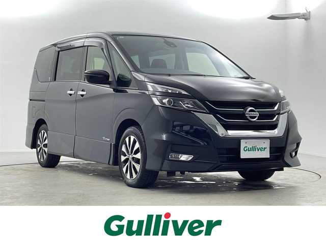 日産 セレナ ハイウェイスター Vセレクション 福井県 2017(平29)年 9.9万km ブリリアントホワイトパール 純正SDナビ/(AM/FM/CD/DVD/Bluetooth/フルセグ)/バックカメラ/クルーズコントロール/両側パワースライドドア/パーキングアシスト/衝突被害軽減システム/コーナーセンサー/標識検知システム/アイドリングストップ/ECOモード/オートライト/ウィンカーミラー/プッシュスタート/ドアバイザー/ETC/スペアキー