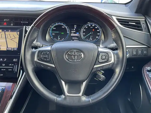 トヨタ ハリアー ハイブリッド プレミアム 東京都 2014(平26)年 5.5万km ダークブラウンM 純正メーカーOPナビ/フルセグTV/パワーバックドア/オートライト/オートマチックハイビーム/クルーズコントロール/AC100V電源/JBLサウンドシステム/ハーフレザーシート