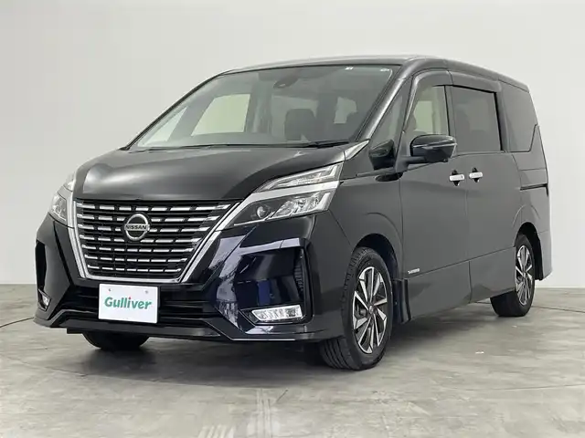 日産 セレナ ハイウェイスター V 群馬県 2022(令4)年 3.8万km ダイヤモンドブラック フリップダウンモニター　純正１０インチナビ　アラウンドビューモニター　プロパイロット　両側パワースライドドア　ＬＥＤライト　ＡＨＢ　純正１６インチＡＷ　ステアリングリモコン　ＥＴＣ　スマートキ　ＢＳＭ