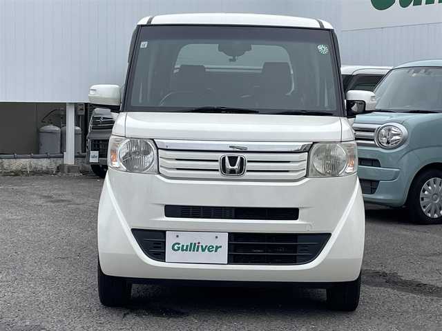 ホンダ Ｎ ＢＯＸ G 福島県 2013(平25)年 9.6万km プレミアムホワイトパール ４WD/両側パワースライドドア /社外メモリナビ/バックカメラ/Bluetooth接続/ドライブレコーダー/プッシュスタート/社外Egスターター/純正14インチAW/取説書