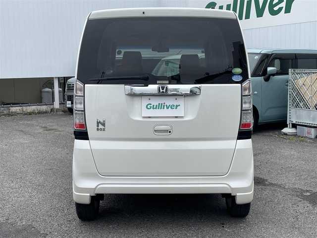 ホンダ Ｎ ＢＯＸ G 福島県 2013(平25)年 9.6万km プレミアムホワイトパール ４WD/両側パワースライドドア /社外メモリナビ/バックカメラ/Bluetooth接続/ドライブレコーダー/プッシュスタート/社外Egスターター/純正14インチAW/取説書