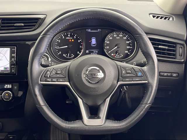 日産 エクストレイル 20X 秋田県 2020(令2)年 4.3万km ダイヤモンドブラック 4WD/純正ナビ　（フルセグTV　CD　BT　AUX）/バックカメラ/プロパイロット/コーナーセンサー/クルーズコントロール/ダウンヒルアシストコントロール/前後ドライブレコーダー/全席シートヒーター/エマージェンシーブレーキ/電動リアゲート/社外ETC/プッシュスタート　スマートキー/スペアキー1本/横滑り防止システム/LEDヘッドライト・フォグランプ/ウィンカーミラー/レザーシート/アイドリングストップ/純正フロアマット/オートライト/オートエアコン/革巻きステアリング