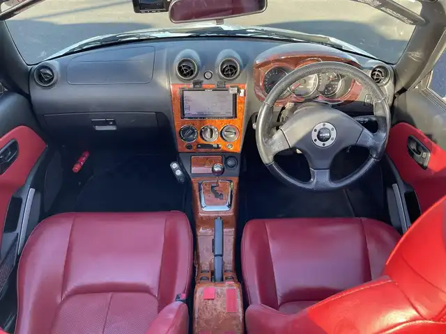 ダイハツ コペン アクティブトップ 群馬県 2004(平16)年 7.5万km ホワイトパールマイカ 社外メモリナビ(CD/DVD/BT/AM/FM)/バックカメラ/前後ドラレコ/赤革シート/シートヒーター/電動オープン/ETC/フォグ/タワーバー/リアスポイラー/momoステアリング