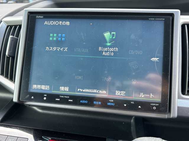 ホンダ ステップワゴン スパーダ Z クールスピリット 富山県 2014(平26)年 8.4万km プレミアムスパークルブラックパール 純正9インチナビ/型式：VXM-145VFNi/【DVD/CD/Bluetooth/ワンセグTV】/純正フリップダウンモニター/型式：VM108N/バックカメラ/両側パワースライドドア/クルーズコントロール/ハーフレザーシート/横滑り防止装置/盗難防止装置/純正17インチAW/ビルトインETC/純正フロアマット/スマートキー