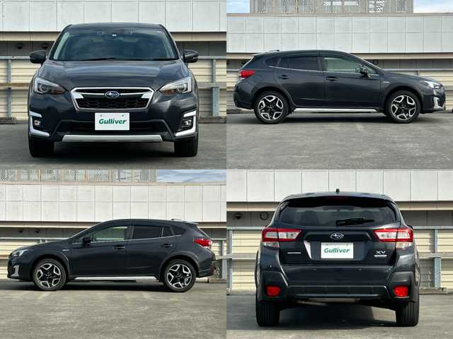 スバル ＸＶ ハイブリッド アドバンス 静岡県 2019(平31)年 4.1万km ダークグレーメタリック 社外オーディオ/・CD/USB/iPod/AUX/ETC/クルーズコントロール追従有/パドルシフト/電動パーキングブレーキ/ハーフレザーシート/・D/N席パワーシート/純正フロアマット/純正18インチアルミホイール/トノカバー/ドアバイザー/LEDヘッドライト/・フォグランプ