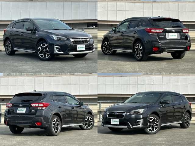 スバル ＸＶ ハイブリッド アドバンス 静岡県 2019(平31)年 4.1万km ダークグレーメタリック 社外オーディオ/・CD/USB/iPod/AUX/ETC/クルーズコントロール追従有/パドルシフト/電動パーキングブレーキ/ハーフレザーシート/・D/N席パワーシート/純正フロアマット/純正18インチアルミホイール/トノカバー/ドアバイザー/LEDヘッドライト/・フォグランプ